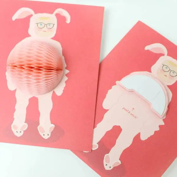 Christmas Story Bunny Suit Pop-Up Holiday Card