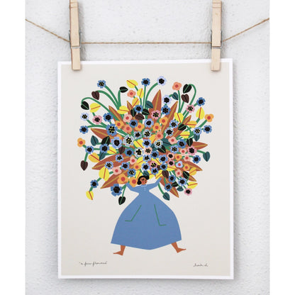 A Few Flowers 8" x 10" Art Print