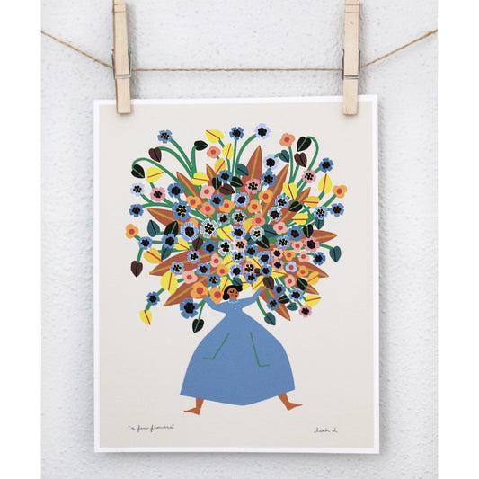 A Few Flowers 8" x 10" Art Print
