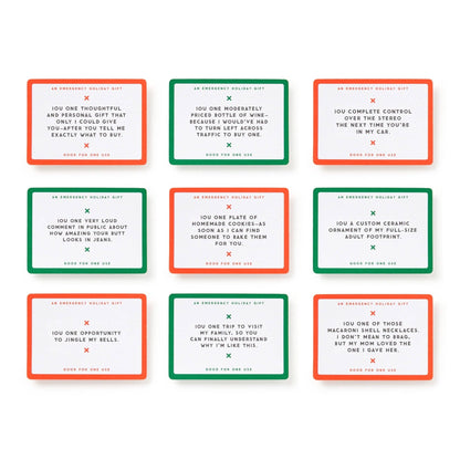 Brass Monkey Emergency Holiday IOUs Card Set
