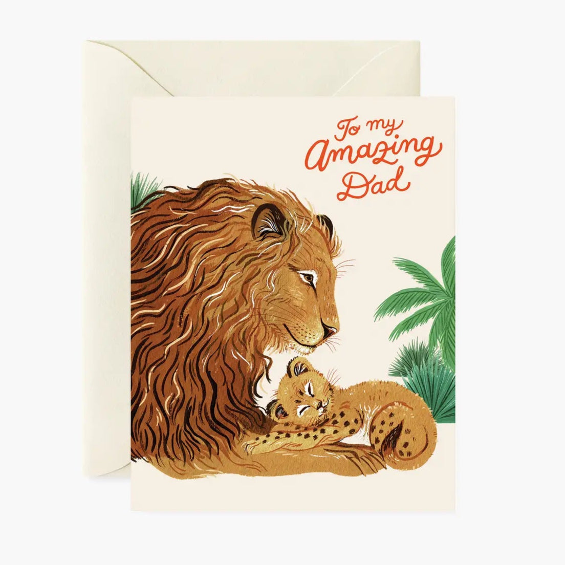 To My Amazing Dad Lions Father's Day Card