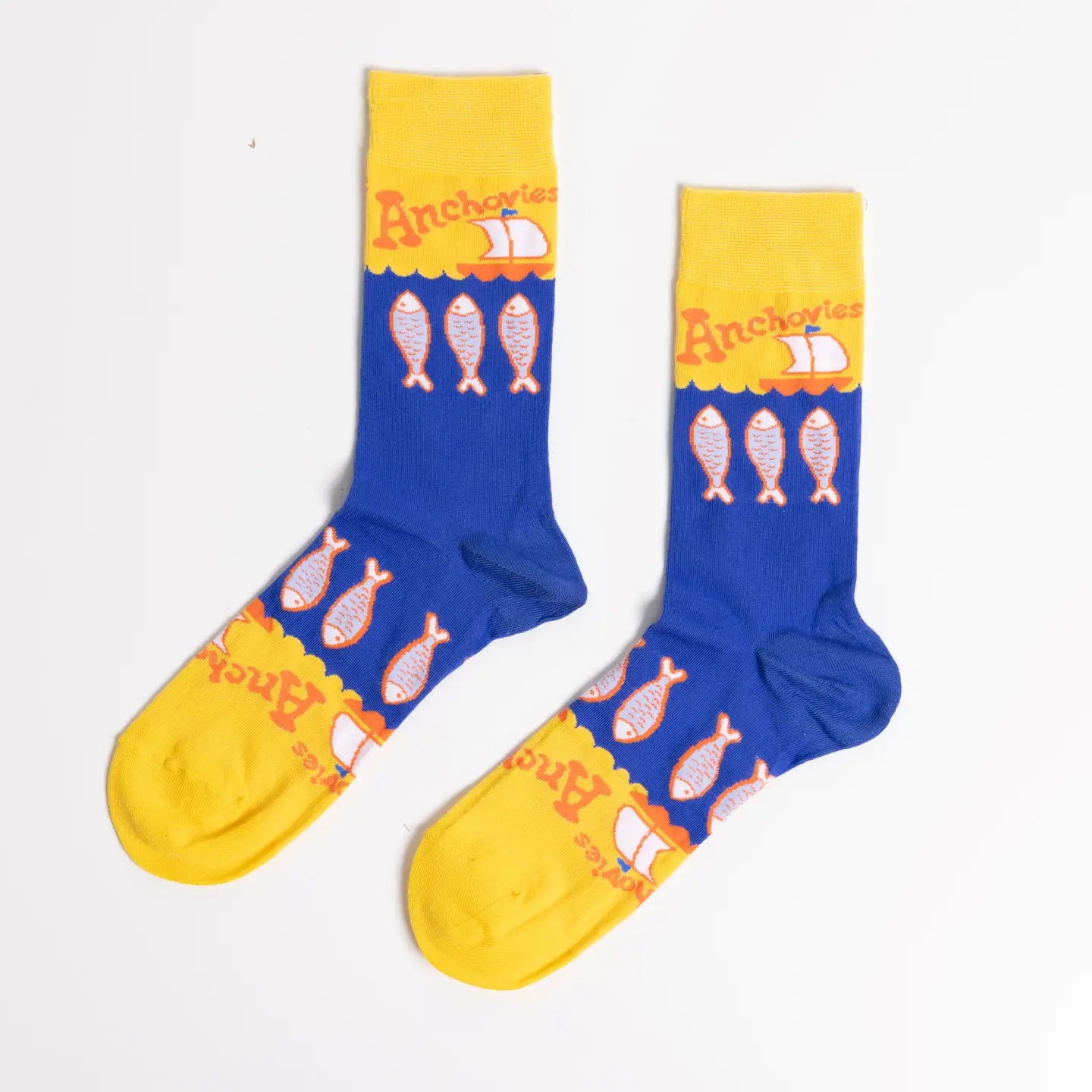 Anchovy Adult Cotton Crew Socks