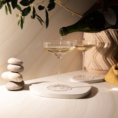 Angled Champagne Coupe or Martini Glasses (Set of 2 or 4)