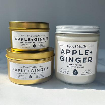Apple + Ginger Soy Wax Candle