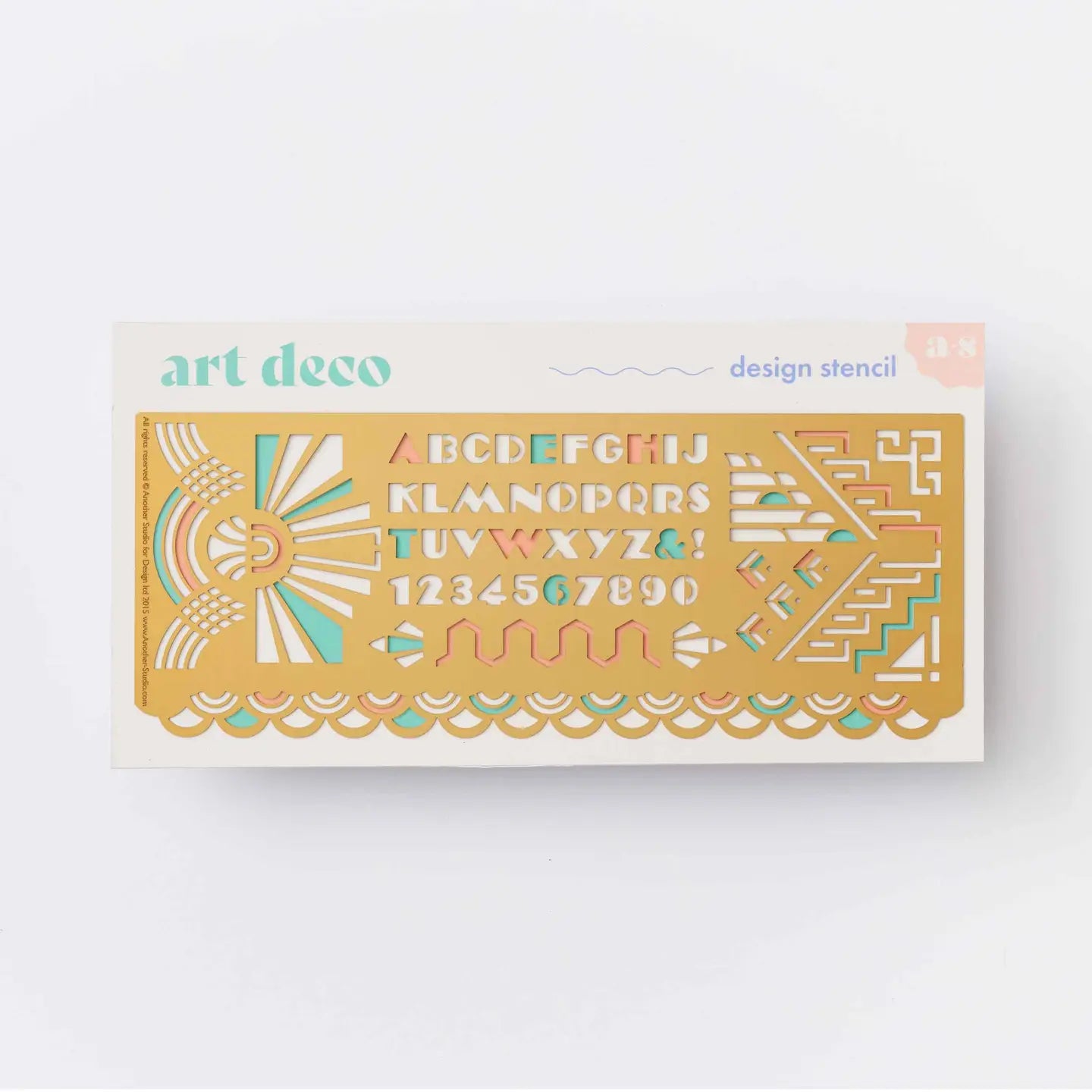 Art Deco Themed Design & Craft Drawing Stencil