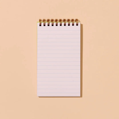 Aster Wildflower Reporter's Spiral Bound Letterpress Notebook