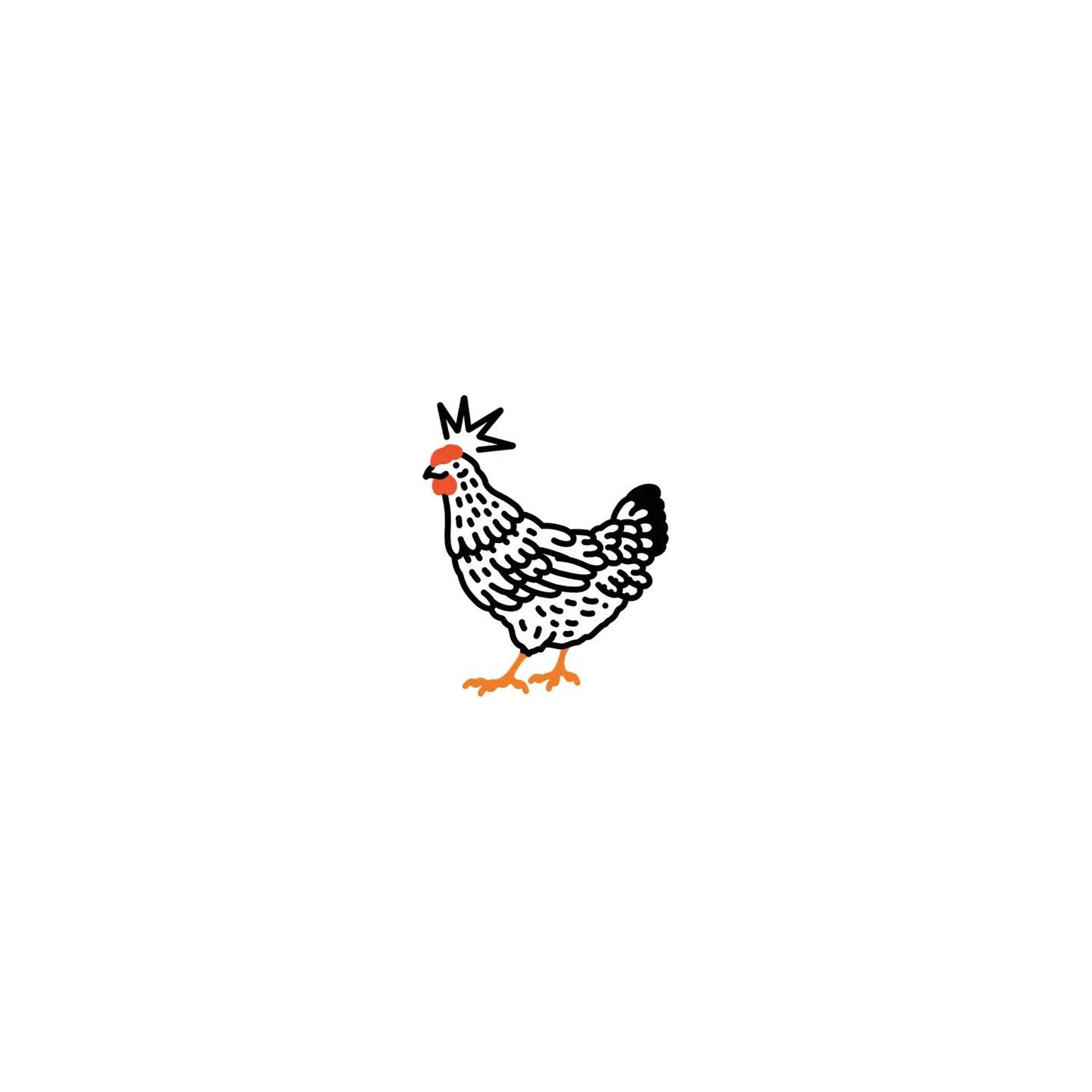 Chicken Temporary Tattoo (Pack of 2)