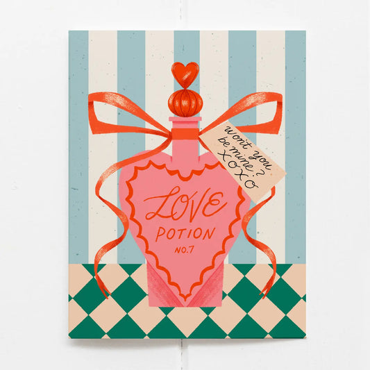 Be Mine Love Potion Love or Valentine's Card