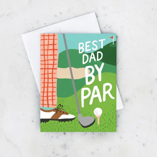 Best Dad by Par Father's Day Card