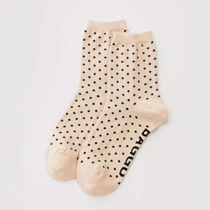 Bamboo Woven Crew Socks