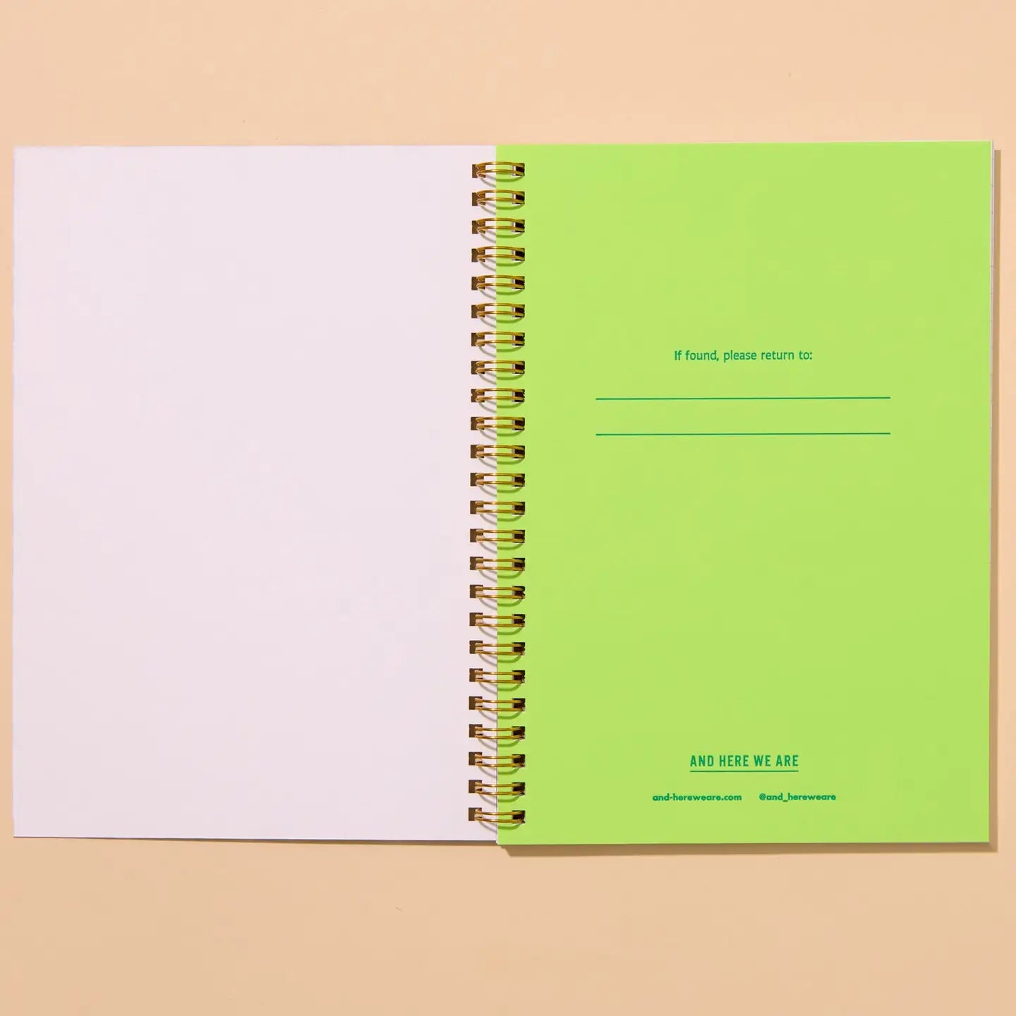 Blue Cat Patterned Spiral Bound Letterpress Notebook