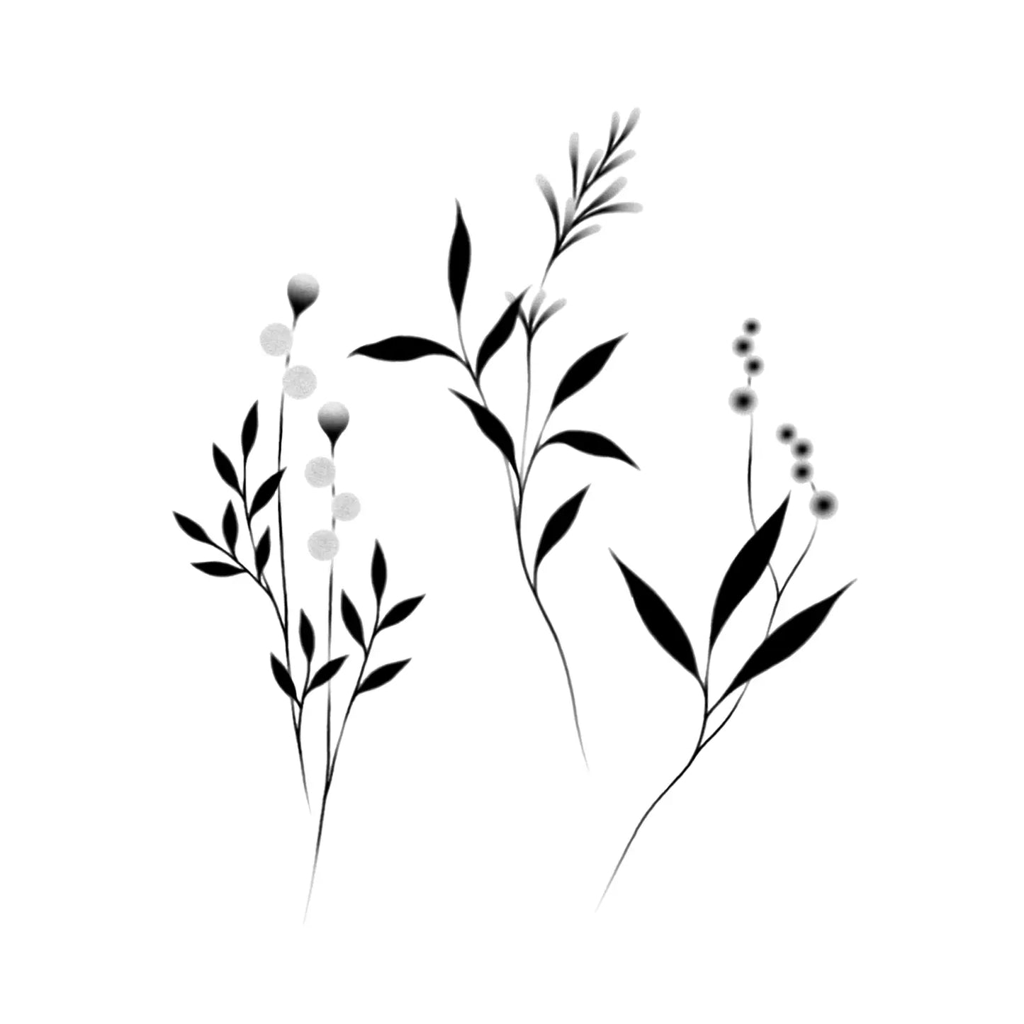 Botanicals Temporary Tattoos (Pack of 2)