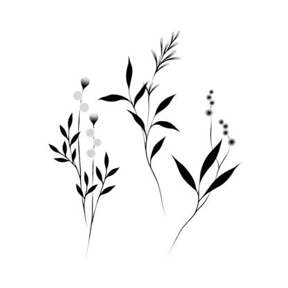 Botanicals Temporary Tattoos (Pack of 2)