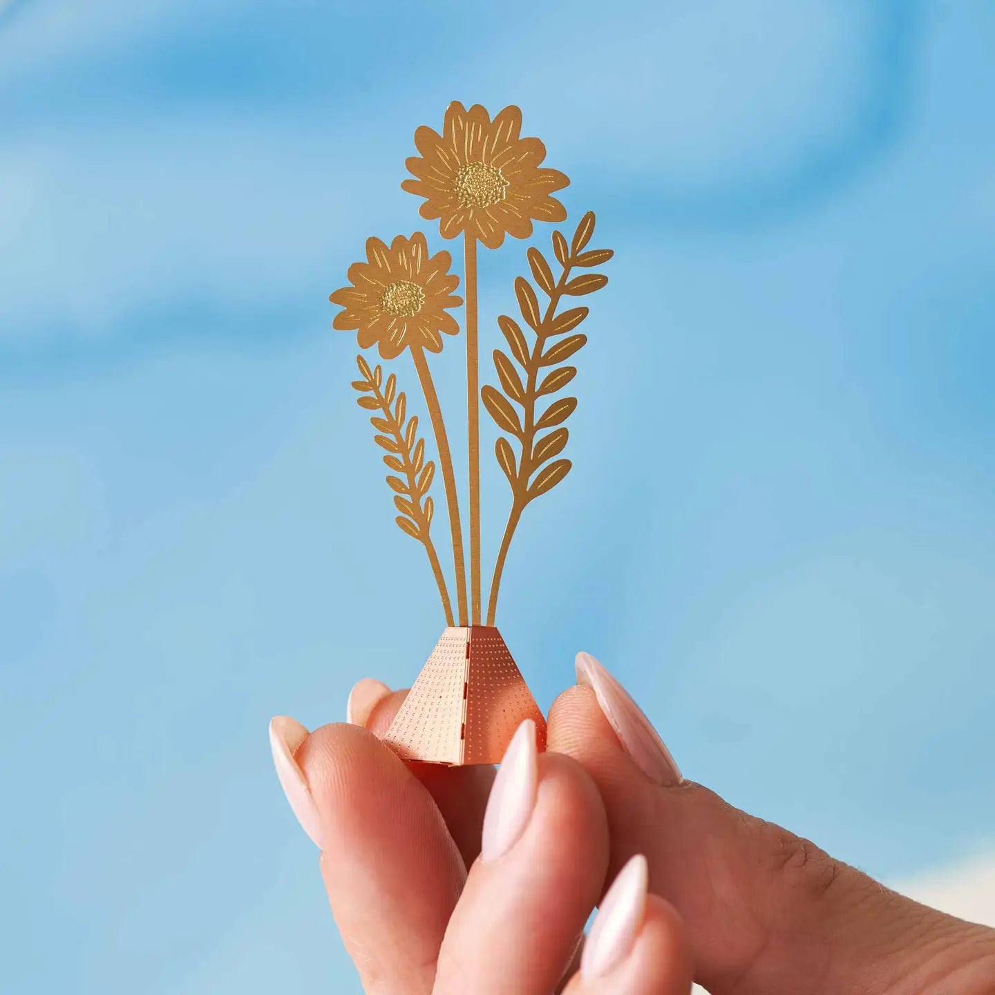 Tiny Metallic Cosmos Bouquet