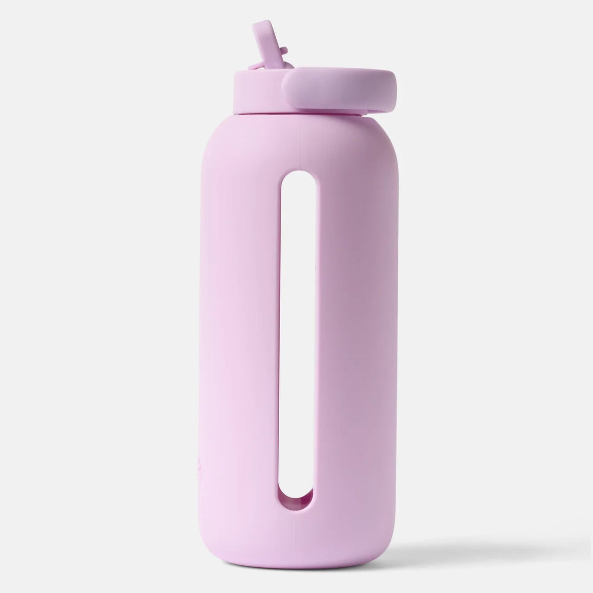 Big Glass & Silicone Reusable 36 Oz Flip Cap Water Bottle