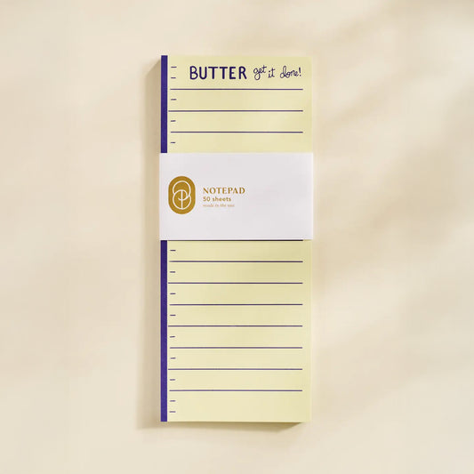 Butter Get It Done List Notepad