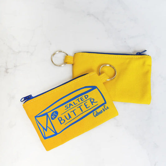 Butter Zipper Pouch Keychain