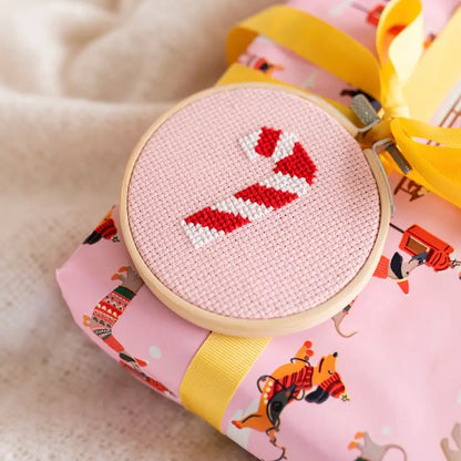 Candy Cane 4" Cross Stitch Kit