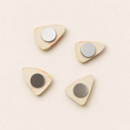 Candy Corn Ceramic Magnets (Set of 4)