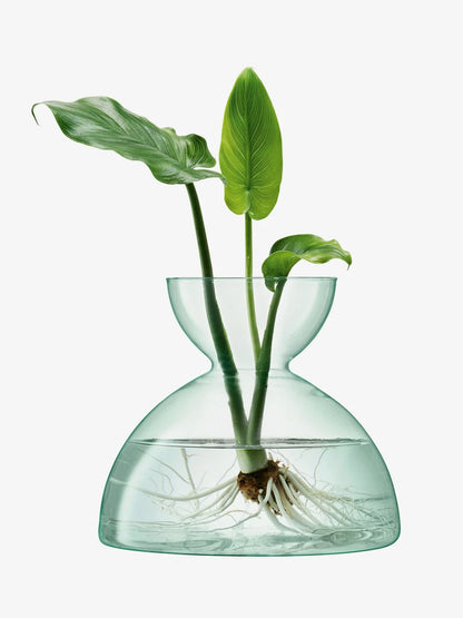 Canopy Handmade Recycled Glass 7.5"T Domed Vase