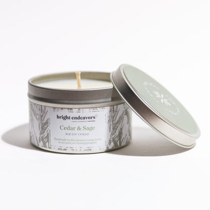 Bright Endeavors Soy Wax Scented Candle Tin