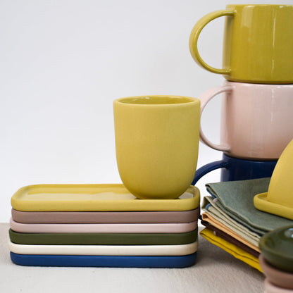 Handmade Ceramic 3" x 7" Utility Tray