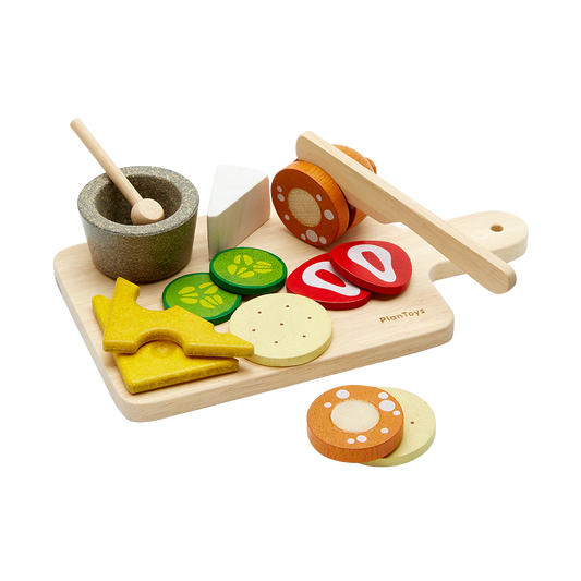 Cheese & Charcuterie Board Sustainable Wood Toy Set