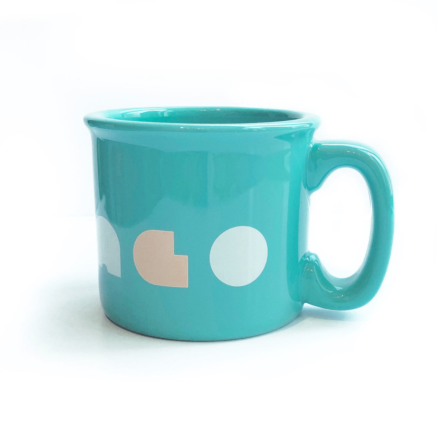 Chicago Type Aqua Blue 16 oz Jumbo Coffee Mug