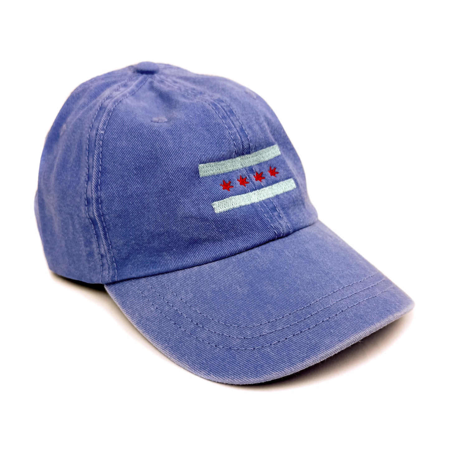 Chicago Flag Embroidered Baseball Cap