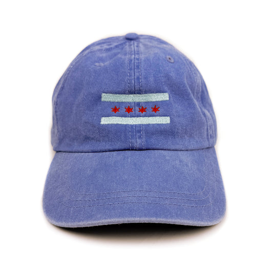 Chicago Flag Embroidered Baseball Cap