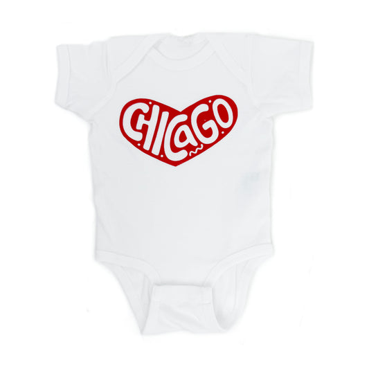 Chicago Heart Baby Onepiece