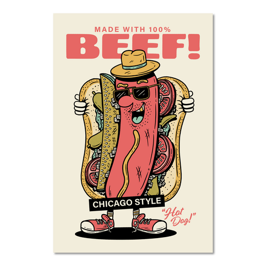 Show Me Chicago Style 12" x 18" Screenprint
