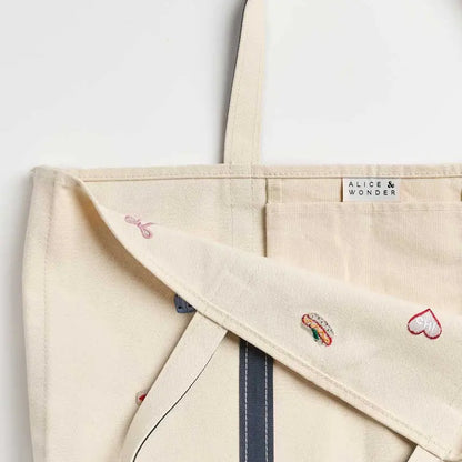 Chicago Icons Embroidered Tote Bag