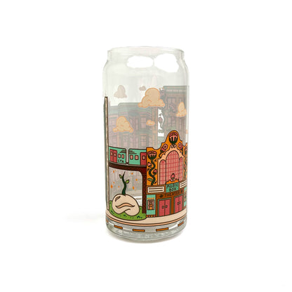 Chicago Neighborhood Scenes 20 oz Can Shaped Glass