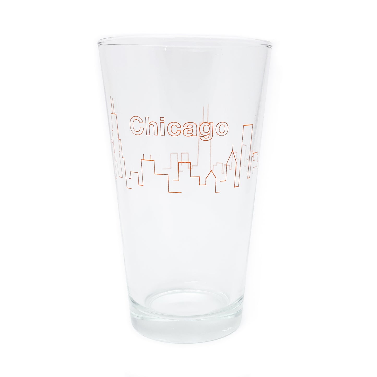 Chicago Skyline 16 oz Pint Glass
