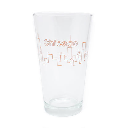 Chicago Skyline 16 oz Pint Glass