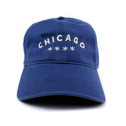 Chicago Type With Stars Embroidered Baseball Cap