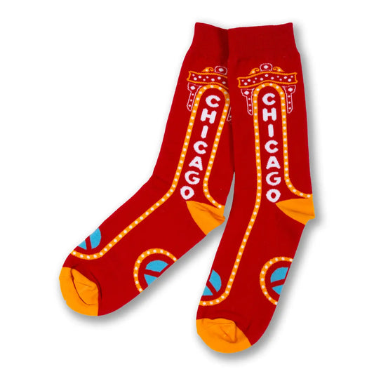 Chicago Theater Sign Socks