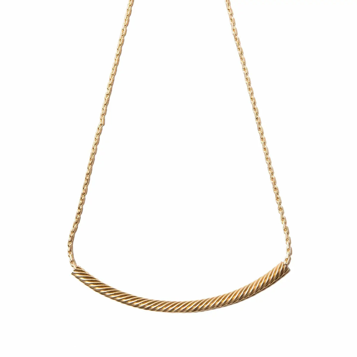 Continuum Twisted Vintage Brass 18" Necklace