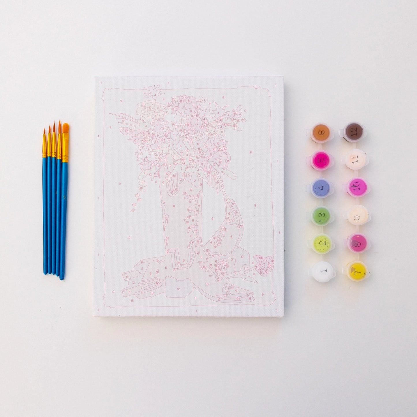 Cowboy Boots & Flowers 8" x 10" Paint By Numbers Kit