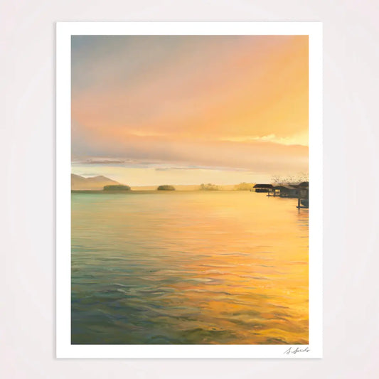 Creamsicle Sunset Landscape 8" x 10" Print
