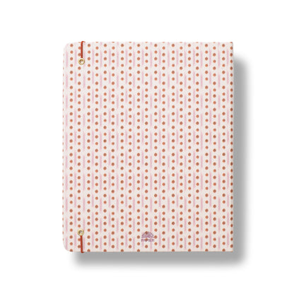 Ikat Stripe Fabric Hardcover Undated Planner