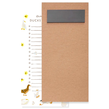 Ducks in a Row Magnetic To-Do List Notepad