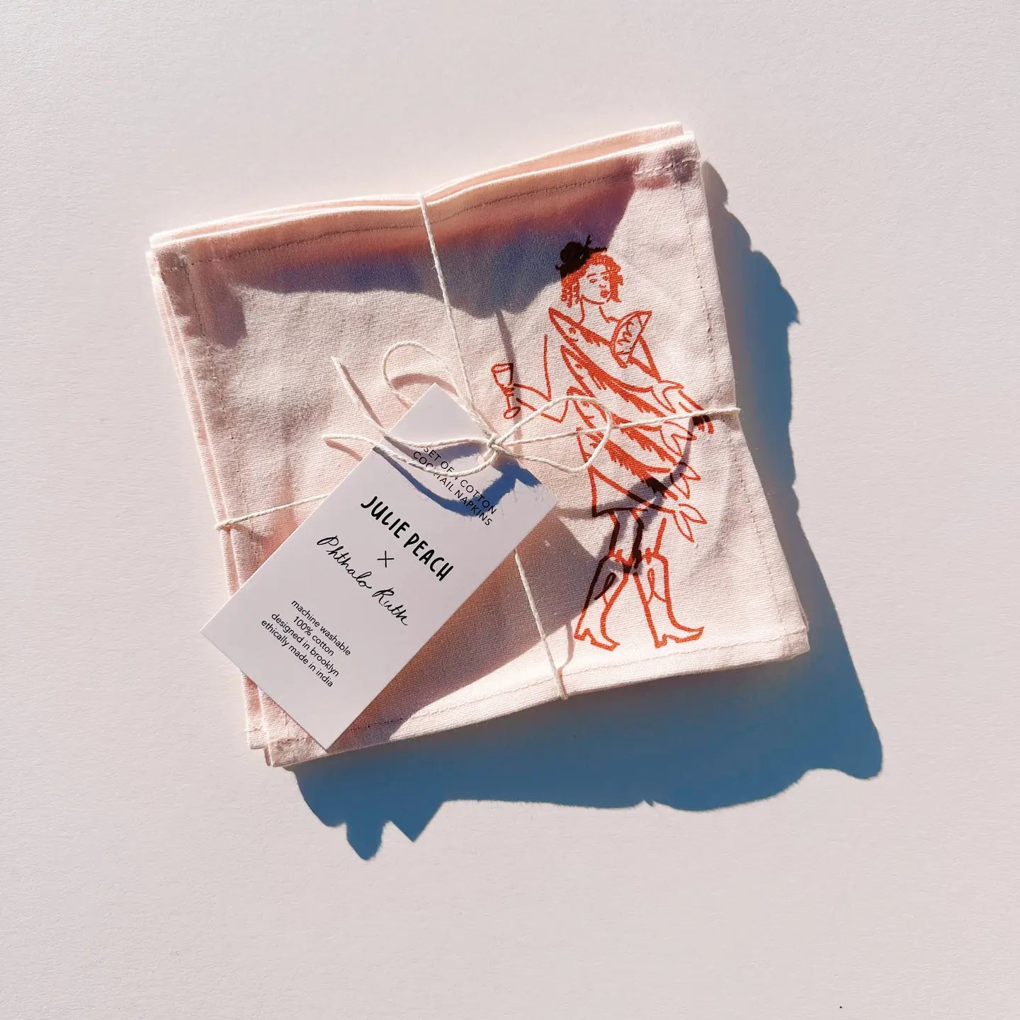 Dinner Girls Fair Trade Cocktail Napkins (Set of 4)
