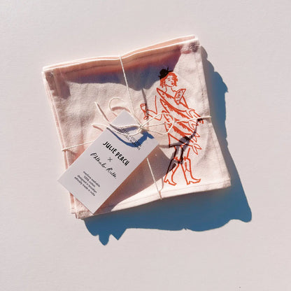 Dinner Girls Fair Trade Cocktail Napkins (Set of 4)