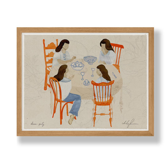 Dinner Party 8.5" x 11" Print