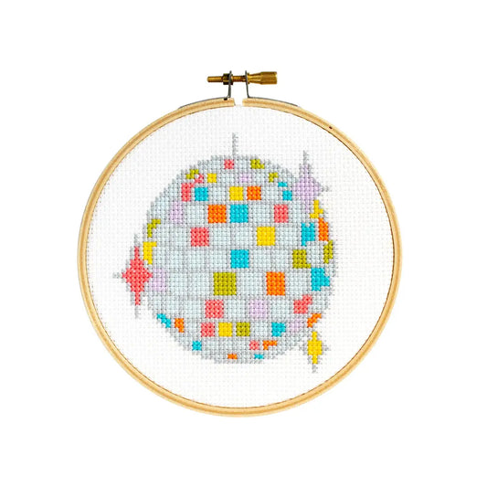 Disco Ball 5" Cross Stitch Kit
