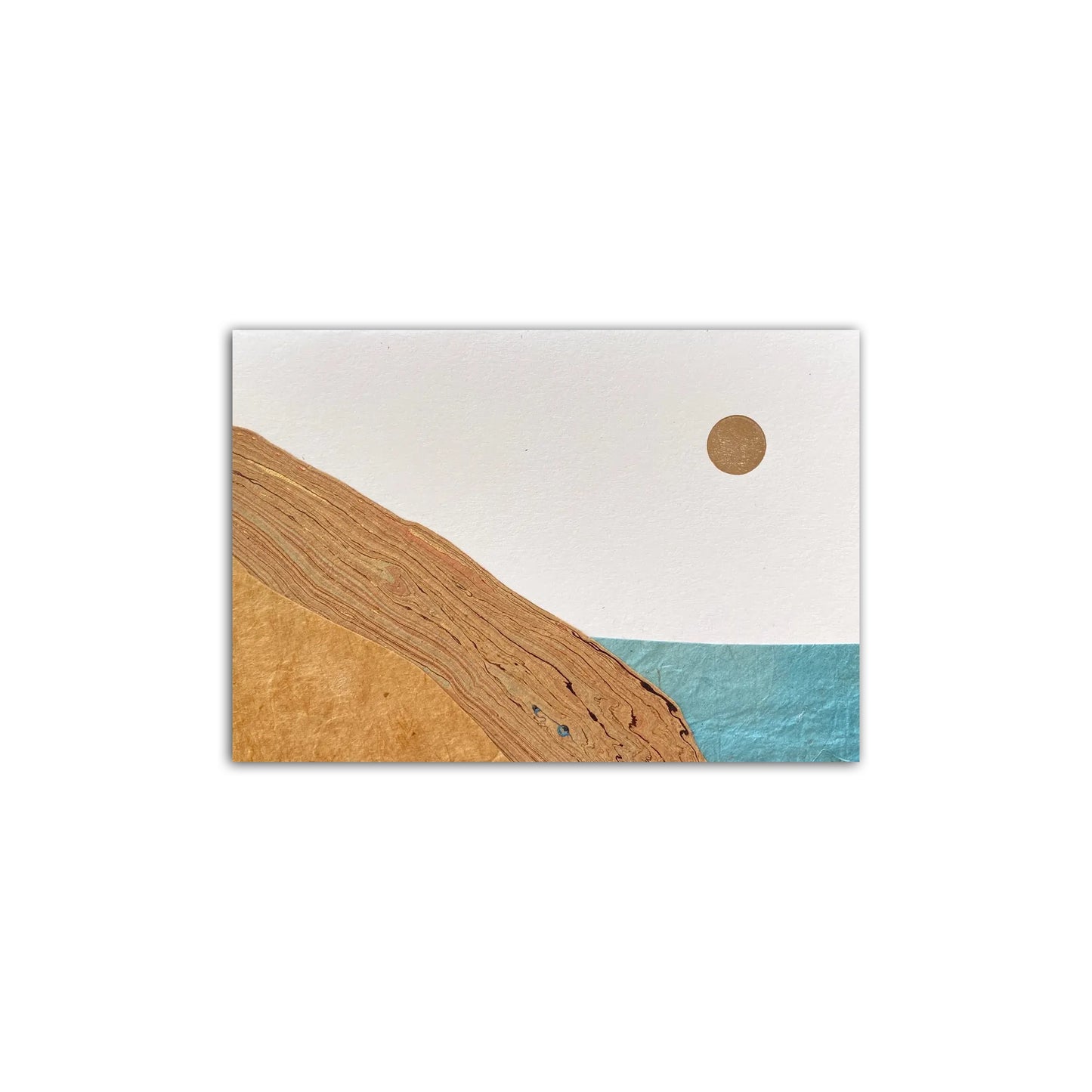 Dunes, Water, & Moon Landscape Greeting Card