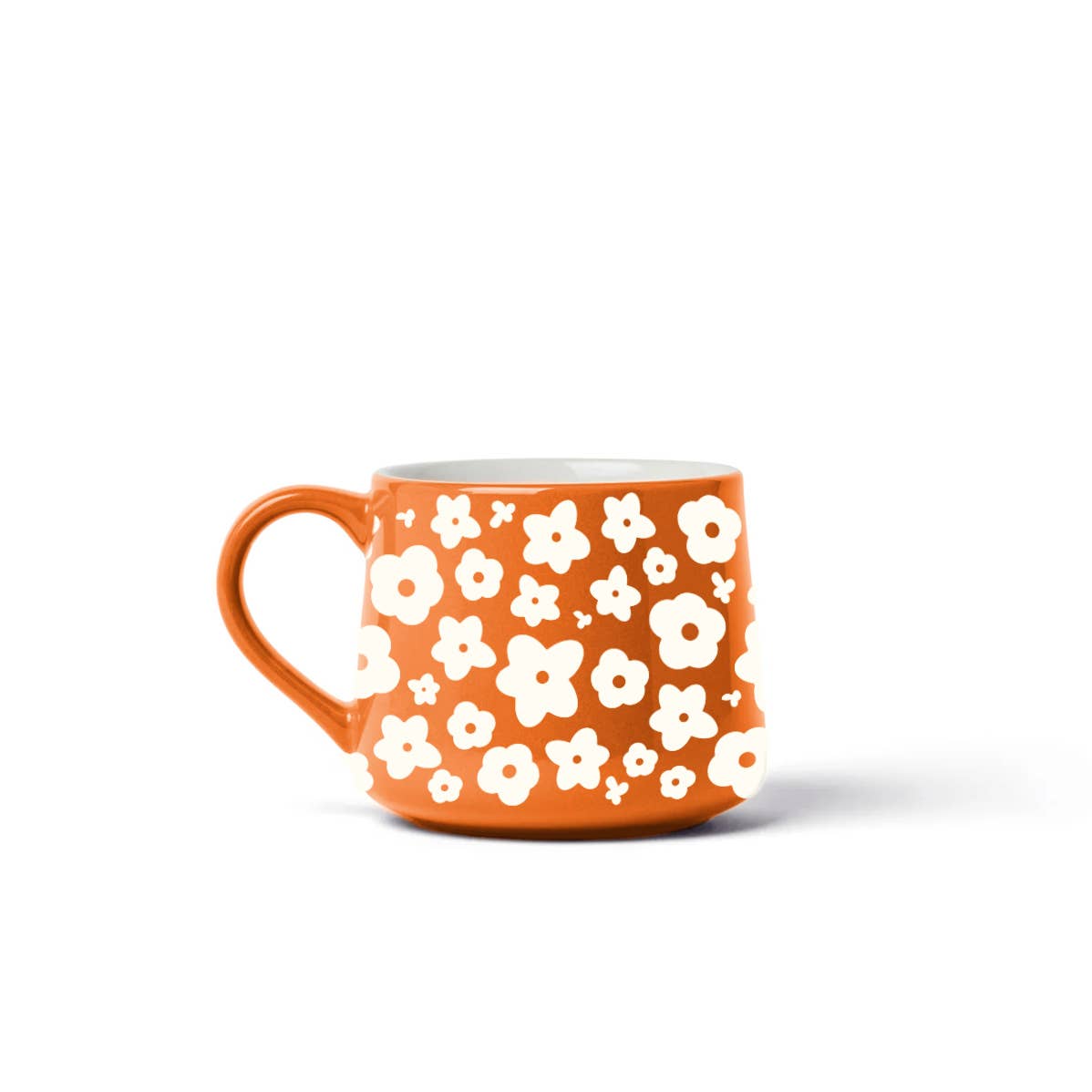 Flower Pattern Ceramic Coffee Mug