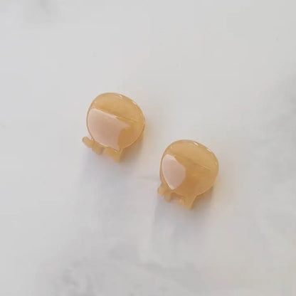 Eco 1" Round Mini Hair Clips (Set of 2)